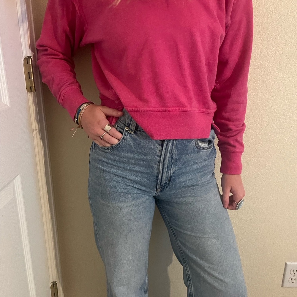 Michael Starr Camila, V-neck sweatshirt from Evereve in pink extra small - Picture 8 of 8
